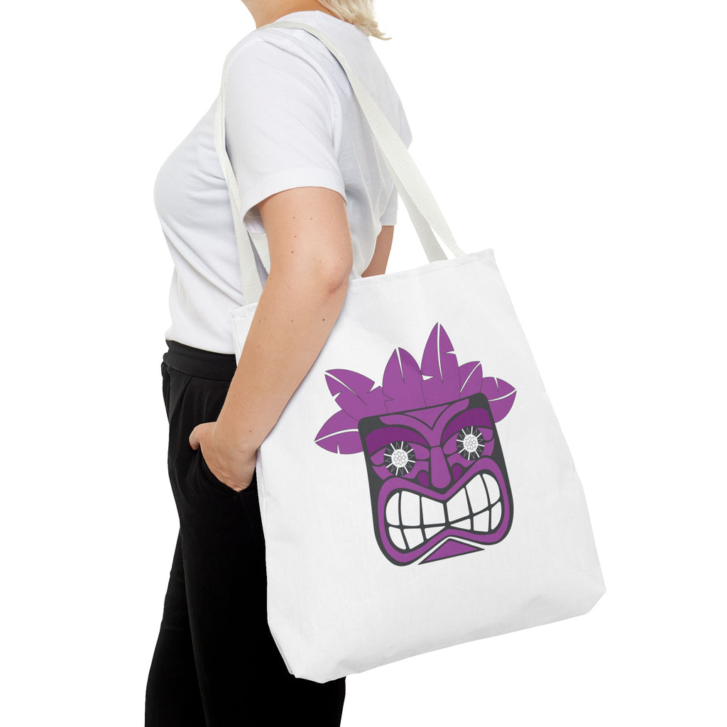 Mischief Maker Tiki – Purple Tote Bag 🌺👜🌴