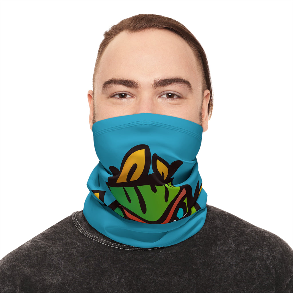 Tiki Neck Gaiter with Drawstring 🗿❄️🌺