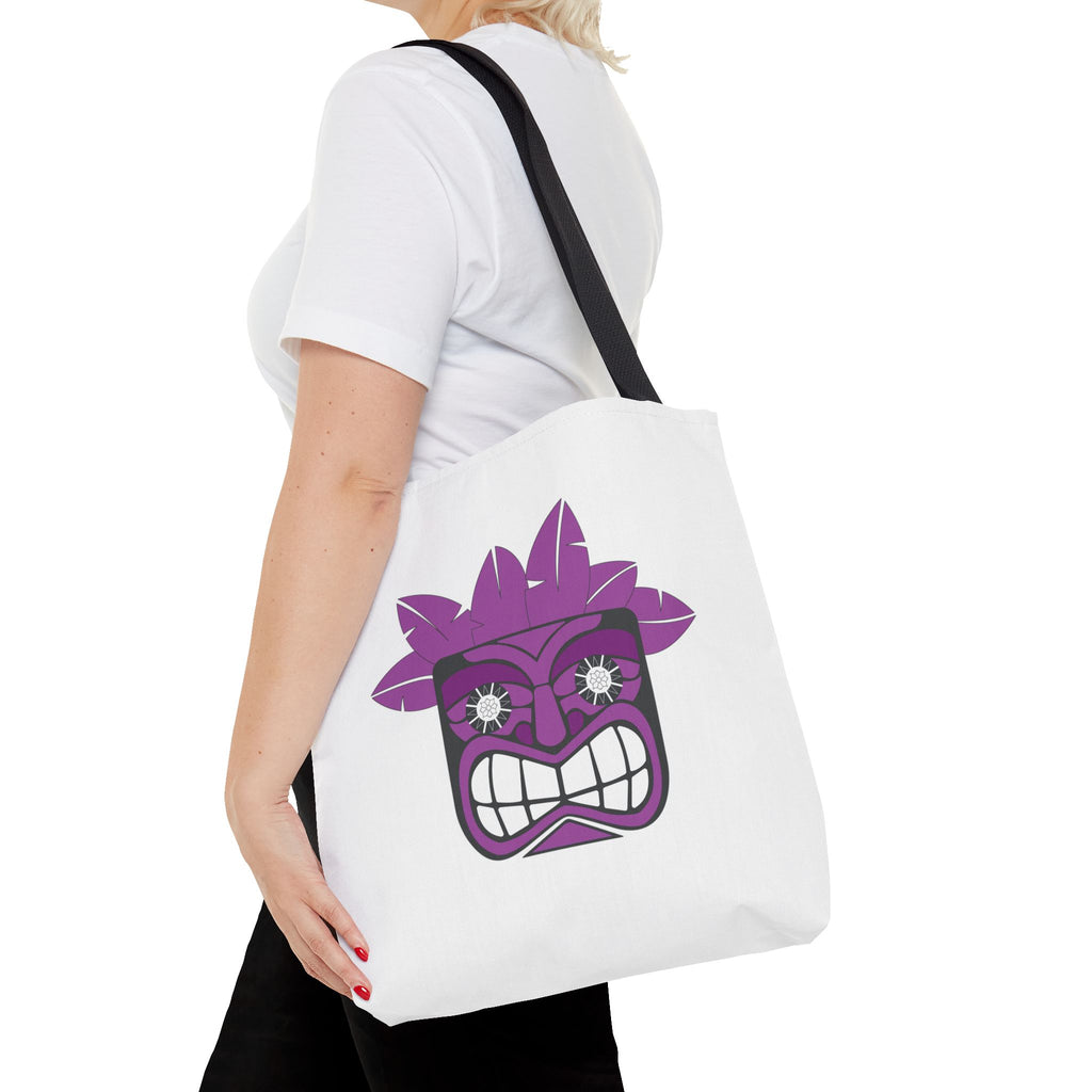 Mischief Maker Tiki – Purple Tote Bag 🌺👜🌴