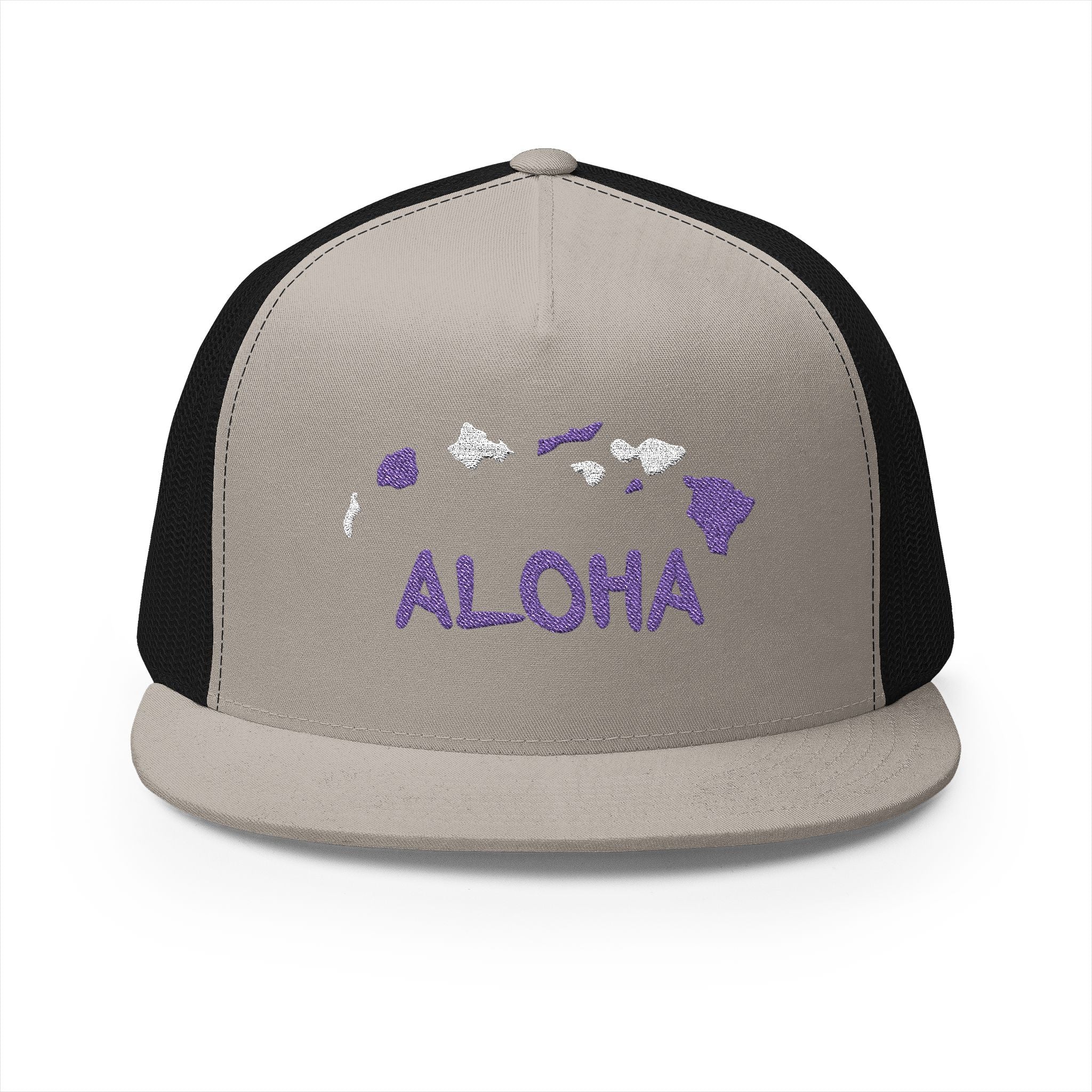 Aloha Embroidered 5 Panel Trucker Cap 🧢🌺🌴
