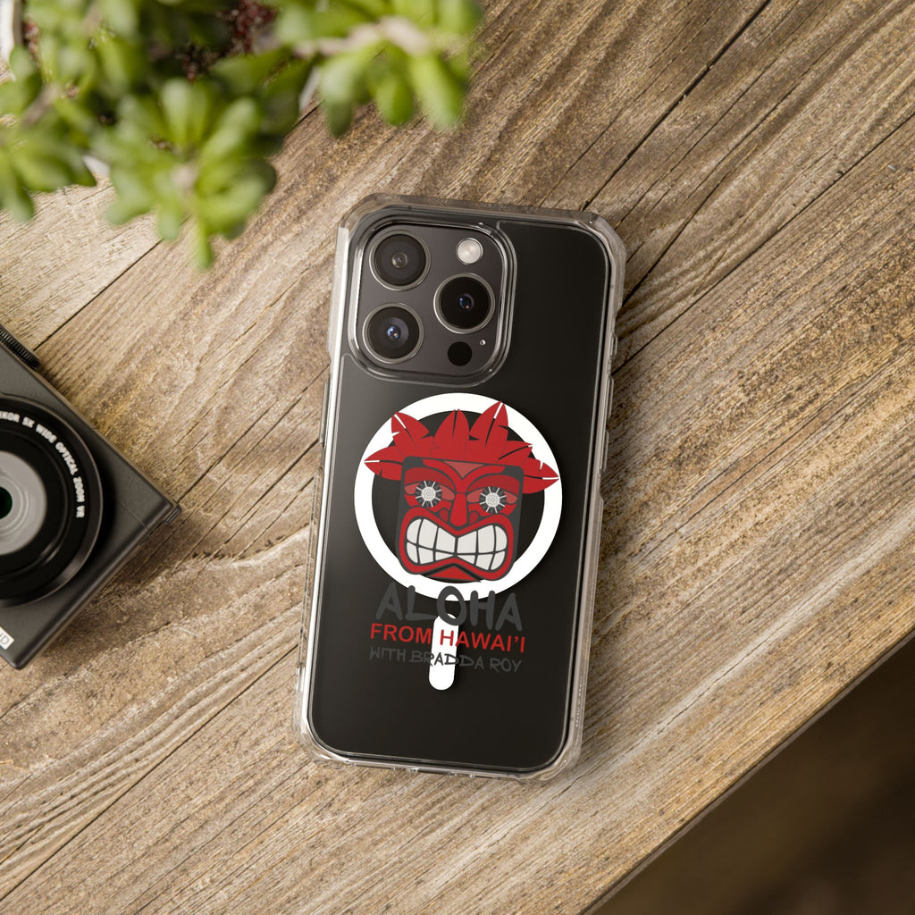 Aloha Tiki Magnetic Clear Impact iPhone Case 🌺📱🌊
