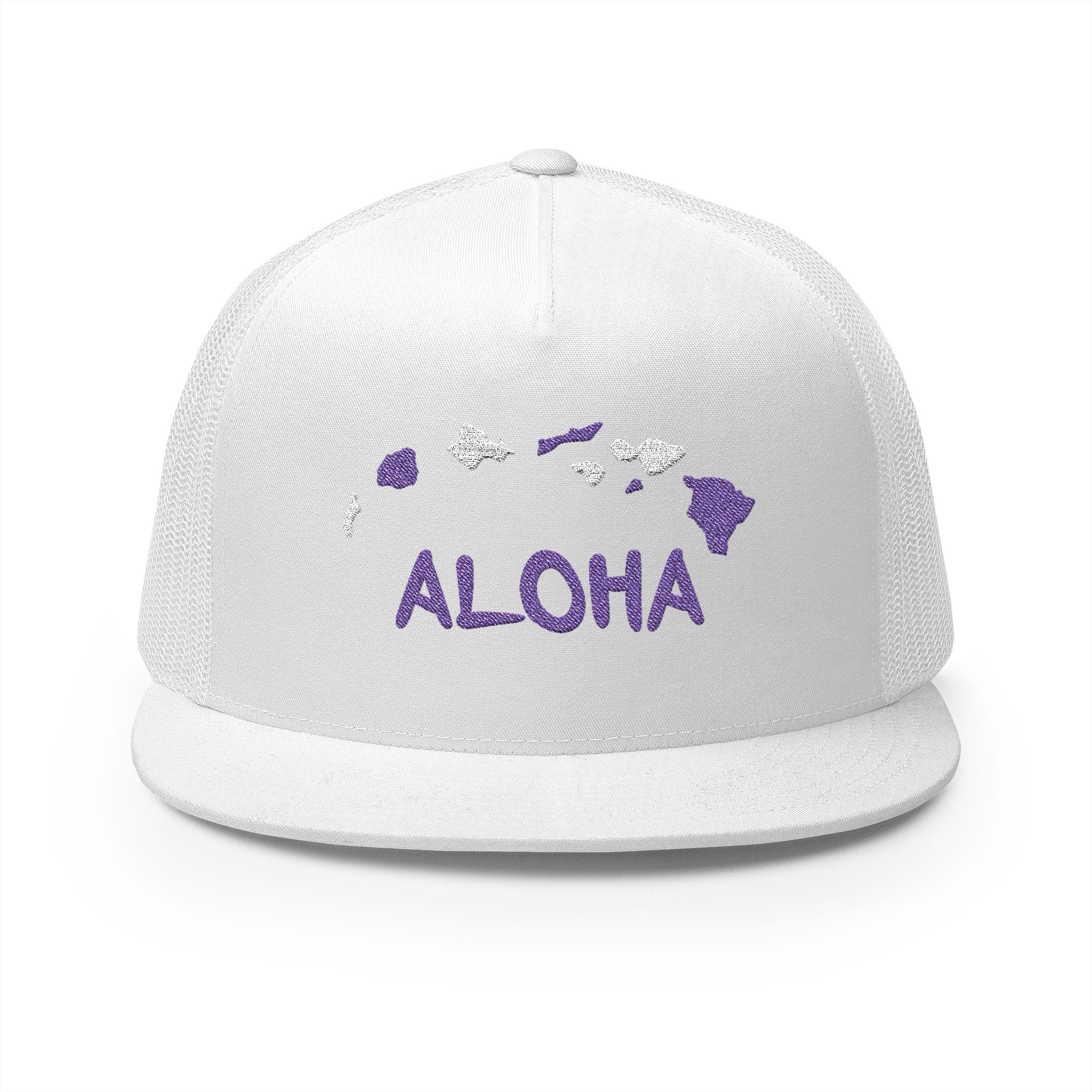 Aloha Embroidered 5 Panel Trucker Cap 🧢🌺🌴