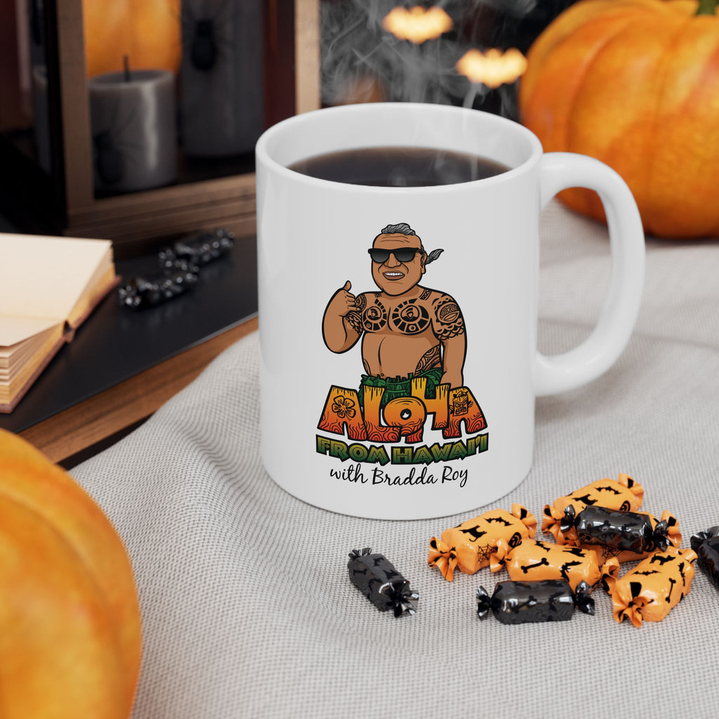 Bradda Roy Ceramic Mug ☕🎉🌺