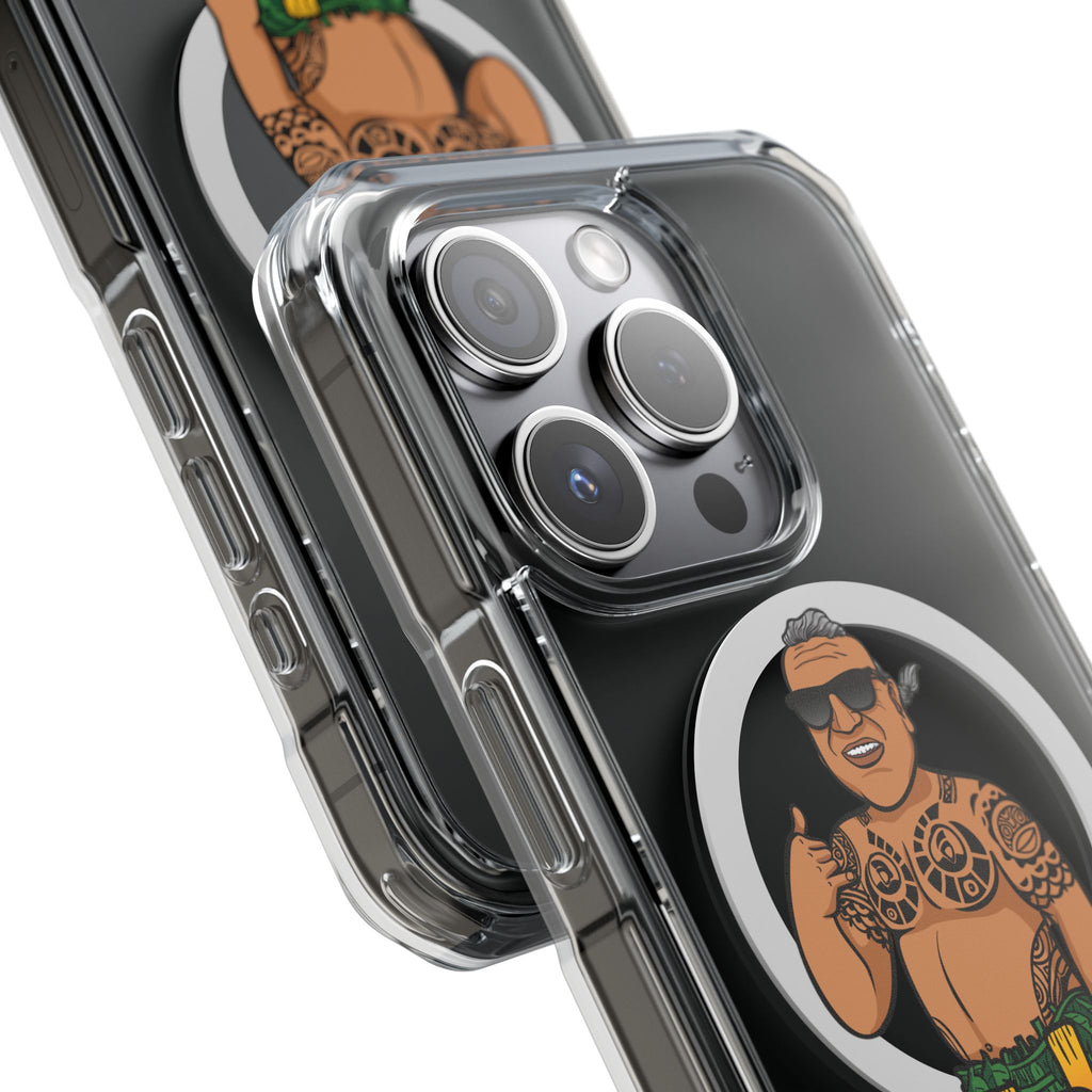 Bradda Roy Magnetic Clear Impact iPhone Case 🌺📱🌊