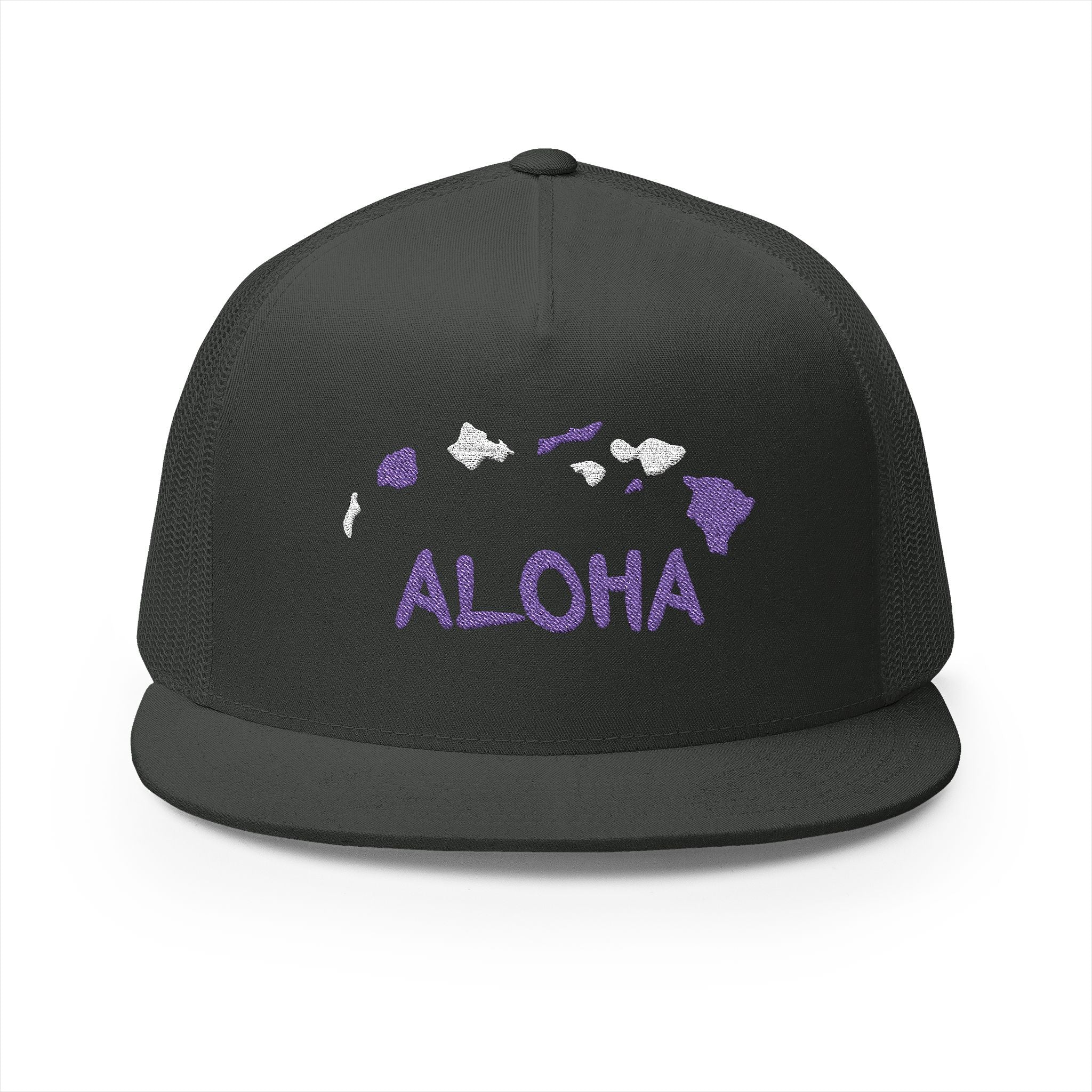Aloha Embroidered 5 Panel Trucker Cap 🧢🌺🌴
