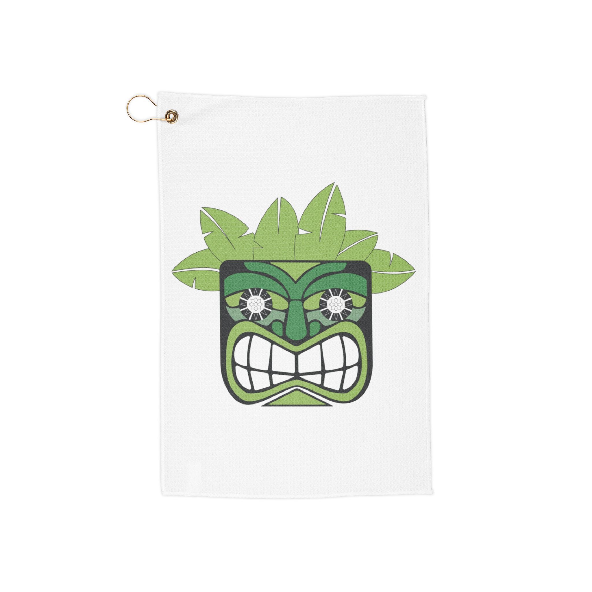 Tiki Golf Towel 🏌️‍♂️🗿🌺