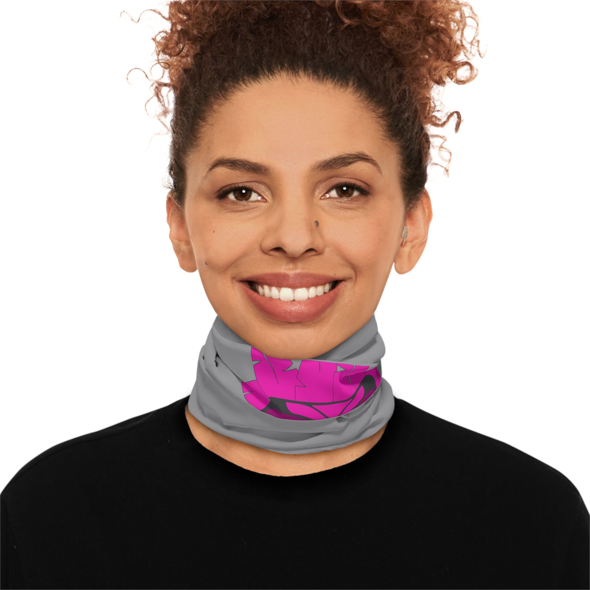 Tiki Neck Gaiter with Drawstring 🗿❄️🌺