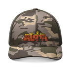 Camouflage Embroidered Aloha Trucker Hat 🧢🌺🌴